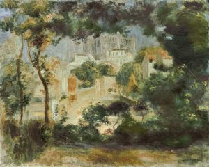 Auguste Renoir „Landschaft mit Ausblick auf Sacre Cöur Paris“ 41 x 32 cm