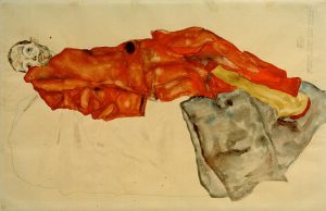 Egon Schiele „Den Künstler hemmen ist ein Verbrechen 2“ 49 x 32 cm