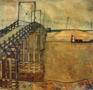 Egon Schiele „Die Brücke“ 90 x 90 cm