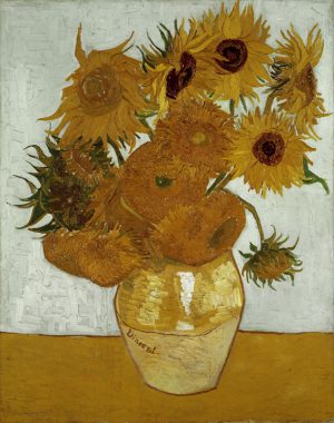 Vincent van Gogh “Vase mit Sonnenblumen” (Zwoelf Sonnenblumen in einer Vase), 91 x 72 cm