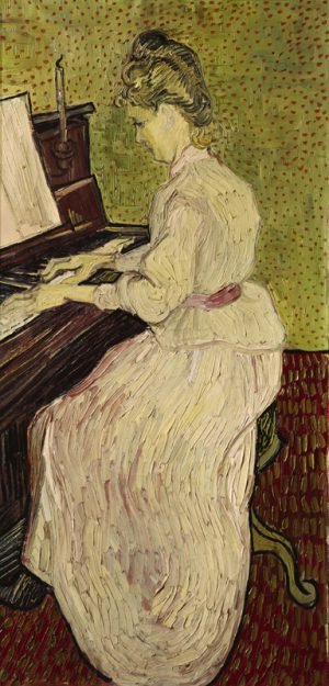 Vincent van Gogh “Marguerite Gachet am Klavier”. 102 x 50 cm