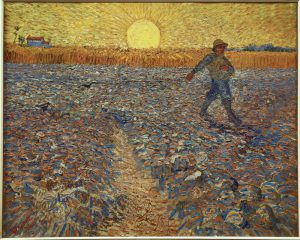 Vincent van Gogh “Saemann bei untergehender Sonne”, 64 x 80,5 cm