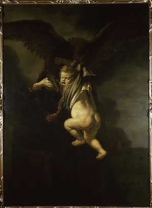 Rembrandt “Ganymed in den Fängen des Adlers“ 130 x 171.5 cm