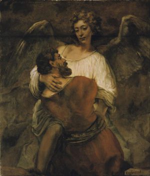Rembrandt “Jakobs Kampf mit dem Engel“ 116 x 137 cm