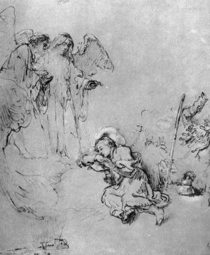 Rembrandt “Jakobs Traum“ 20.8 x 25 cm