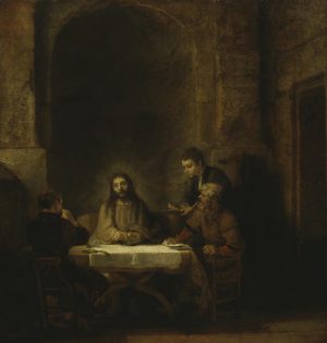 Rembrandt “Christus und die Jünger von Emmaus“ 65 x 68 cm