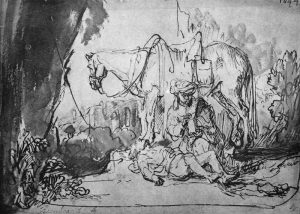 Rembrandt “Der barmherzige Samariter“ 22.1 x 15.8 cm