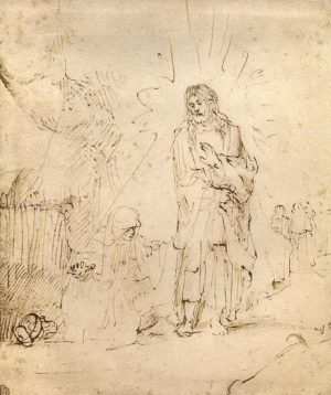 Rembrandt “Christus erscheint Maria Magdalena“ 19 x 22.4 cm