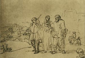 Rembrandt “Der Gang nach Emmaus“ 22.4 x 16.6 cm