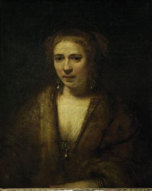 Rembrandt “Bildnis der Hendrickje Stoffels“ 17 x 20.5 cm