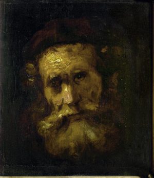 Rembrandt “Kopf eines Rabbiners“ 16.2 x 21.2 cm