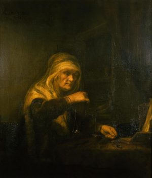Rembrandt “Die Goldwägerin“ 135 x 113 cm