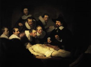 Rembrandt “Anatomische Vorlesung des Dr Nicolaes Tulp“ 72 x 52 cm