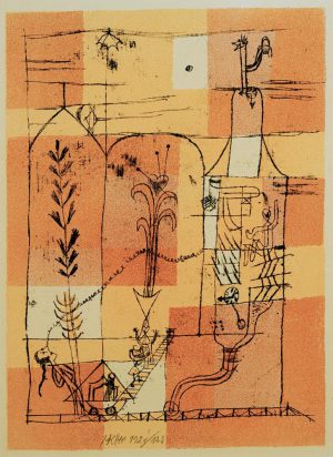 Paul Klee „Hoffmanneske Scene“ 23 x 32 cm
