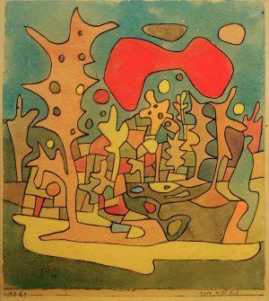 Paul Klee „Rote Wolke“ 23 x 26 cm
