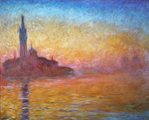 Claude Monet „Dämmerung in Venedig“ 92 x 73 cm