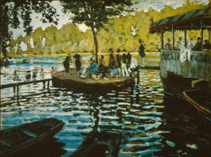 Claude Monet „Badeplatz und Bootsverleih La Grenouillere“ 99 x 74 cm