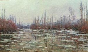 Claude Monet „Eisbruch“ 98 x 59 cm