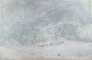 Claude Monet „Der Berg Kolsaas im Schneesturm“ 100 x 65 cm