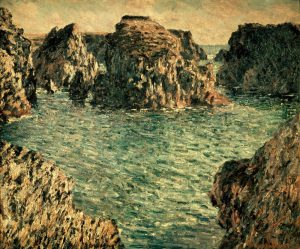 Claude Monet „Hafeneinfahrt von Port-Goulphar  Belle-Ile“ 81 x 65 cm