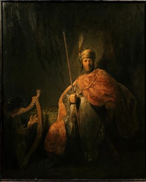 Rembrandt “David vor Saul die Harfe spielend“ 24.5 x 34.1 cm