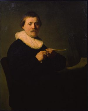 Rembrandt “Bildnis eines Feder schneidenden Mannes“ 56.5 x 68 cm