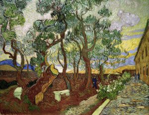 Vincent van Gogh “Garten des Hospitals Saint-Paul” (Der Irrenhausgarten von Saint-Rémy / Die großen Pinien), 73,1 x 92,6 cm