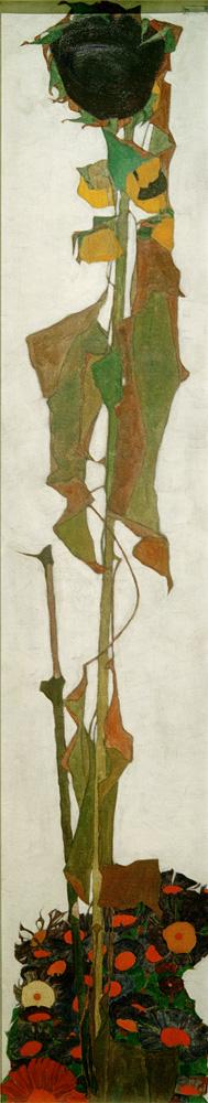 Egon Schiele „Sonnenblume 2“ 30 x 150 cm