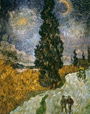 Vincent van Gogh “Zypresse gegen den Sternenhimmel”, 92 x 73 cm