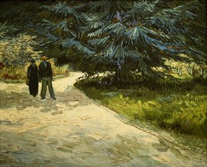 Vincent van Gogh “Paar im Park von Arles: Der Garten des Dichters III.” 73 x 92 cm