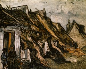 Vincent van Gogh “Strohgedeckte Huetten in Chaponval”, 65 x 81 cm