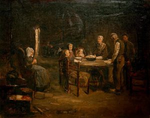 Max Liebermann „Studie zum ‘Tischgebet'“ 47 x 38 cm
