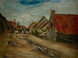 Max Liebermann „Dorfstraße in Holland“ 35 x 26 cm