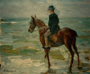 Max Liebermann „Reiter am Meer nach links“ 55 x 46 cm