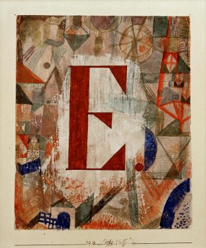 Paul Klee „E“ 18 x 22 cm