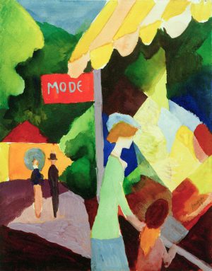 August Macke „Modeschaufenster“ 23 x 29 cm