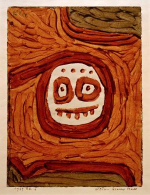 Paul Klee „Weissbraune Maske“ 24 x 32 cm