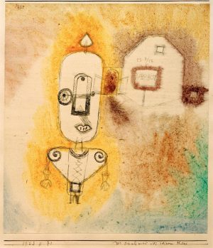Paul Klee „Der Schutzmann vor seinem Haus“ 18 x 20 cm