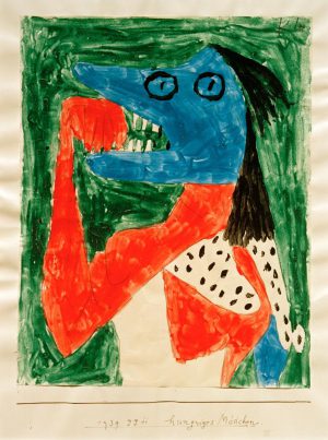 Paul Klee „Hungriges Mädchen“ 21 x 27 cm