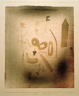 Paul Klee „Seltsames Theater“ 27 x 32 cm