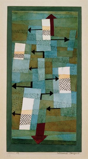 Paul Klee „Schwankendes Gleichgewicht“ 15 x 31 cm