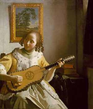 Jan Vermeer „Gitarrespielerin“ 46 x 53 cm