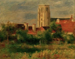 Auguste Renoir „Die Kirche von Essoyes“ 42 x 34 cm