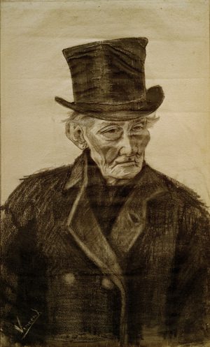 Vincent van Gogh “Alter Mann mit Zylinder” 60 x 36 cm