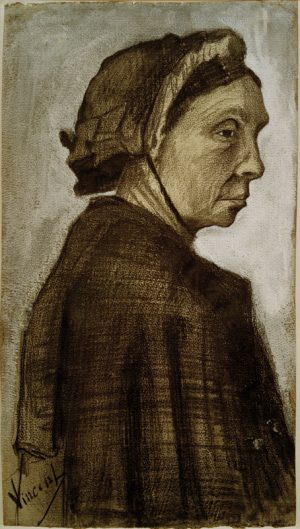 Vincent van Gogh “Kopf einer Frau” 50,1 x 28 cm
