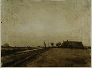 Vincent van Gogh “Landschaft in Drenthe” 31,4 x 42,1 cm