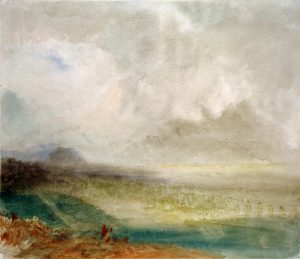 William Turner „Das Rhônetal bei Sion“ 23 x 27 cm