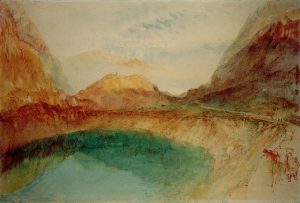 William Turner „See in den Schweizer Bergen“ 27 x 39 cm