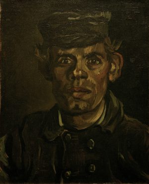 Vincent van Gogh “Portraet eines jungen Bauern mit Schirmkappe” 39 x 30,5 cm