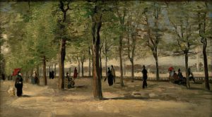 Vincent van Gogh “Promenade im Jardin du Luxembourg”, 27,1 x 46,1 cm